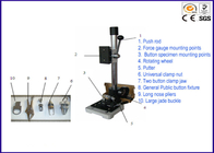 Equipo de prueba del tirón del botón a presión, probador del tirón de la broche del botón con el dinamómetro de FB-50k