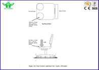máquina de prueba de la carga estática del borde delantero de la silla de la oficina de los muebles de los 30~65cm BIFMA X5.1
