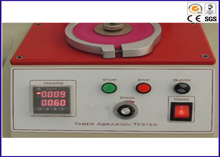 Extensamente equipo de prueba electrónico de la abrasión de Taber del laboratorio con LCD cabeza principal o 1 de 3