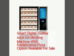 Máquina vendedora de hielo de jugo de café digital inteligente con opción de pizza de incienso disponible para la venta