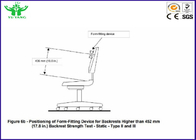 probador posterior QB/T2280-2007 de la durabilidad de los muebles 10-30CPM/del respaldo de la silla
