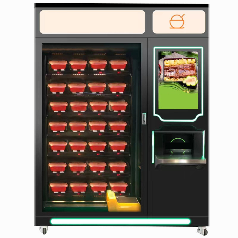 Máquina expendedora de fichas de la correa de la comida de la fruta fresca de la verdura de ensalada de la máquina expendedora de la pizza de la torta en venta