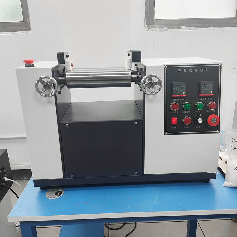 Indicador digital del tipo dos del rollo del molino del laboratorio abierto de la máquina para la prueba de goma