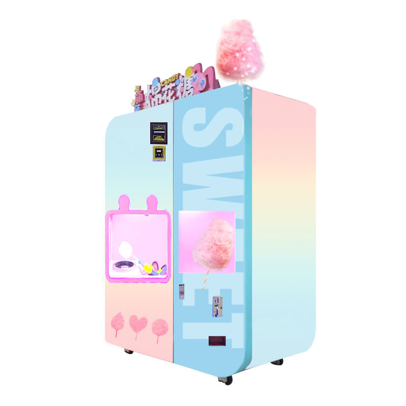 Máquina de venta de caramelo de algodón para marshmallows únicos