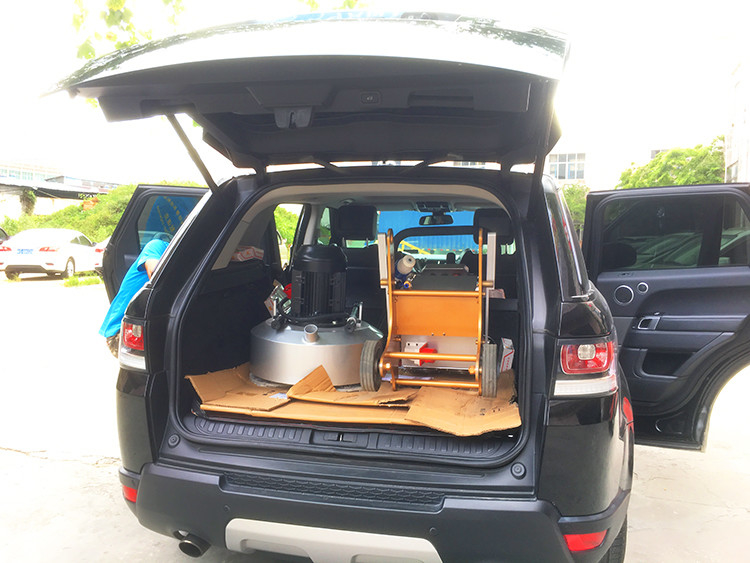 máquina de pulir del granito 220kg con 3 pedazos el tanque de la placa y de agua 10.6L de pulido