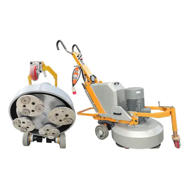 Máquina de molienda de suelo de hormigón de alto rendimiento 220V 320 Rpm con 3 placas de molienda