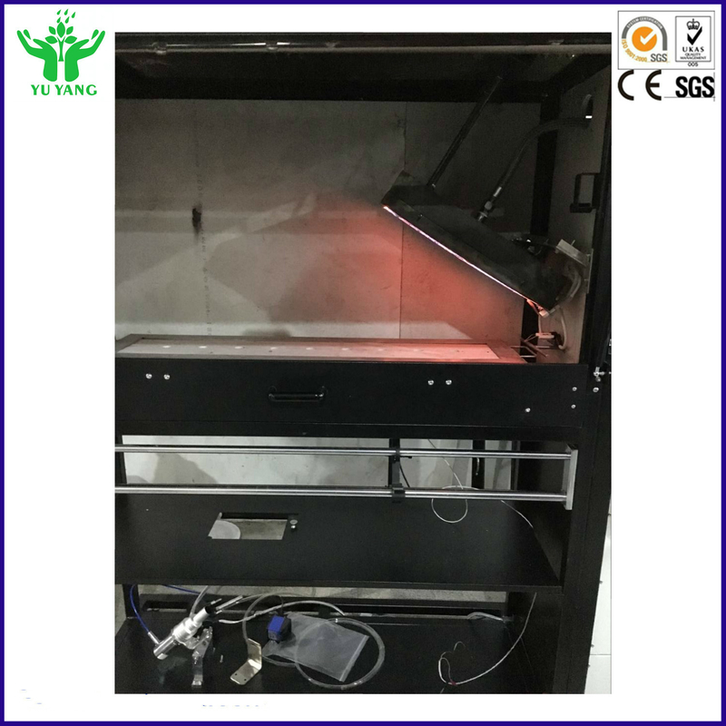Flujo radiante crítico del probador del fuego del ISO 9239-1 ASTM E648 con una fuente radiante de la energía térmica