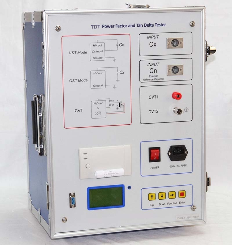 Probador seguro del factor de poder del delta de la tangente del transformador para el equipo eléctrico de la prueba