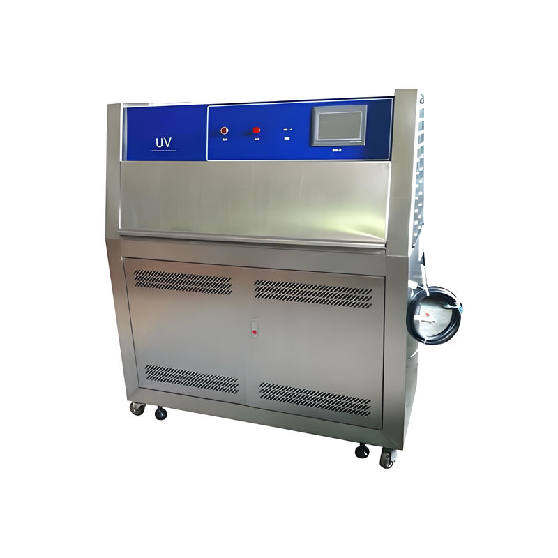 Cámara de prueba de envejecimiento acelerado UV digital programable de laboratorio 220V potencia electrónica garantía de 1 año construcción de plástico y vidrio