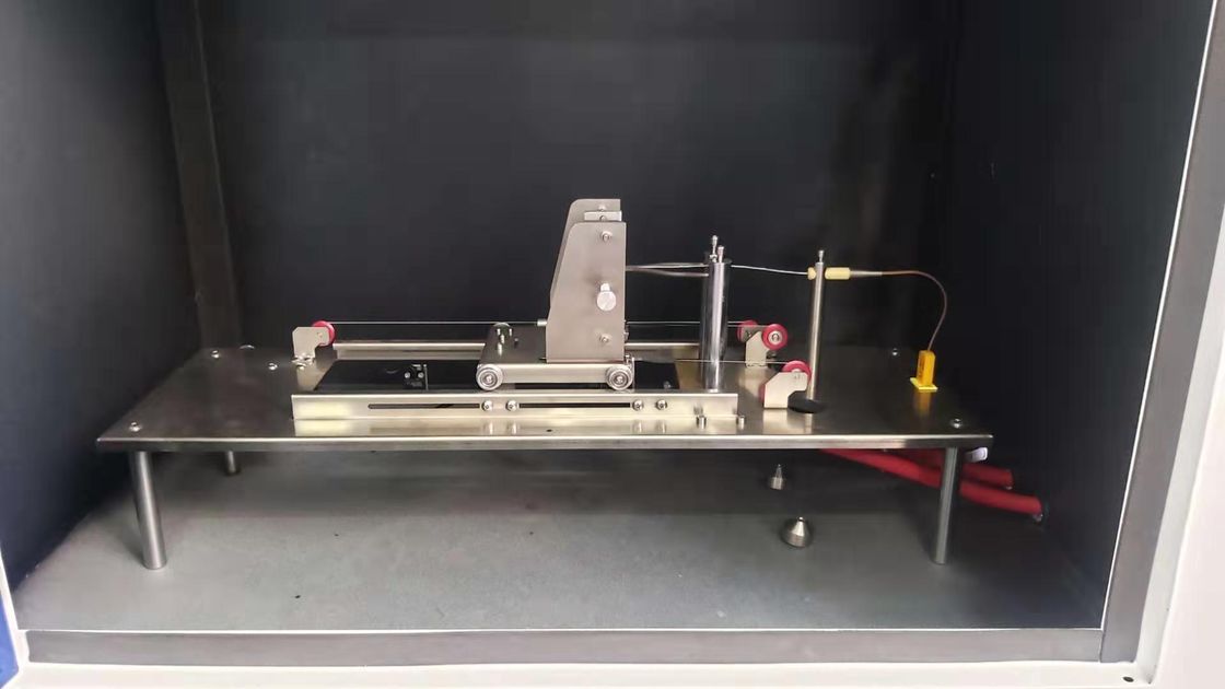 Medir el tiempo de encendido y mantenimiento de la luz GWIT Inflabilidad GWFI con el probador de alambre brillante conforme a la norma IEC 60695-2-11