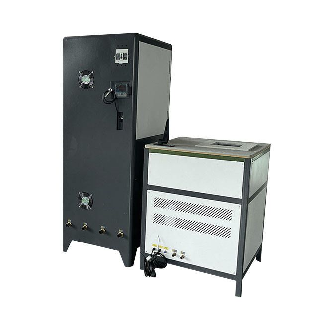 Máquina de recocido continuo de alambre LGBT de inducción por calentamiento de frecuencia con pantalla táctil portátil de 200 Kw