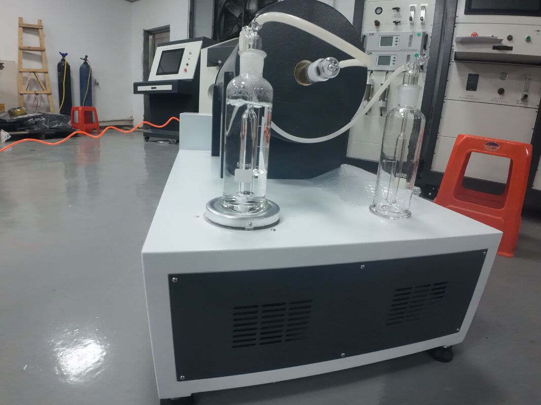 Halogen Acid Gas Cable Combustion Corrosivity Tester with PH Conductivity Measurement System Compliant with IEC 60754 and Featuring Stainless Steel Fixtures and Adjustable Electric Systems