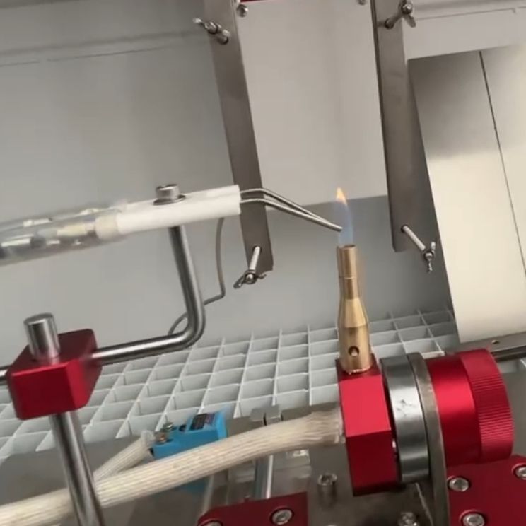 Aparato de prueba de ignitabilidad certificado ISO 11925-2 con construcción de acero inoxidable y velocidad de aire de combustión de 0,7 m/s para materiales de construcción