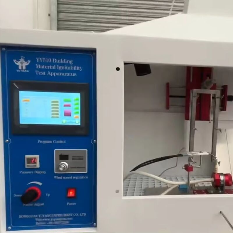 Aparato de prueba de ignitabilidad certificado ISO 11925-2 con construcción de acero inoxidable y velocidad de aire de combustión de 0,7 m/s para materiales de construcción
