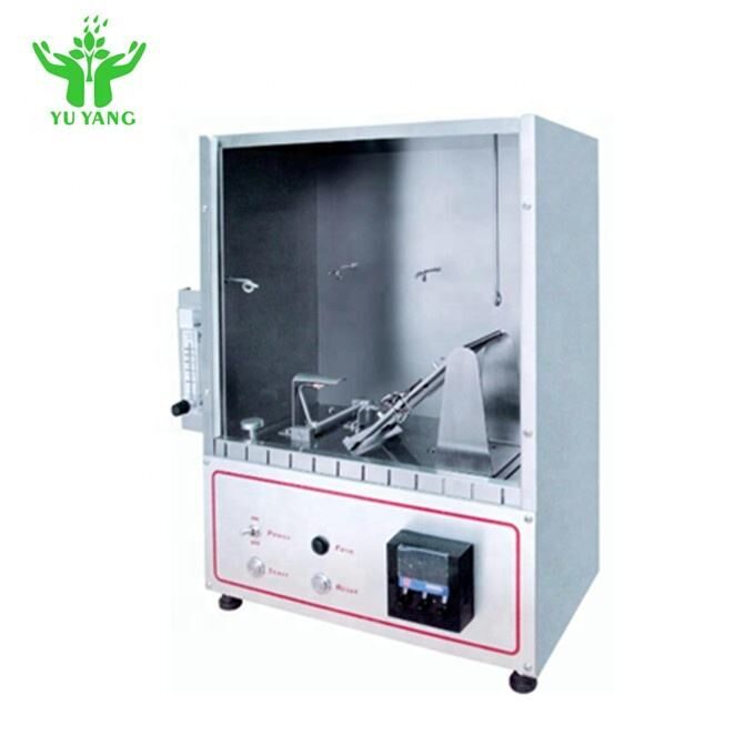 Teste de inflamabilidad de mantas ASTM D4151 con muestra de 70 mmx70 mm y equipo de ensayo de fuego de longitud de llama de 16 mm