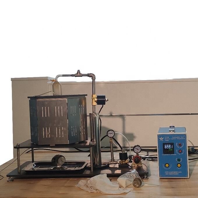 230V 50Hz Probador de temperatura de ignición mínima de polvo combustible con máquina de prueba de inflamabilidad a presión de 0 ~ 1 bar