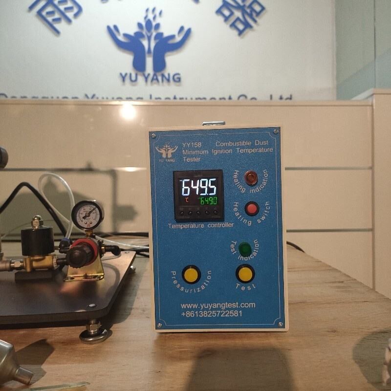 230V 50Hz Probador de temperatura de ignición mínima de polvo combustible con máquina de prueba de inflamabilidad a presión de 0 ~ 1 bar
