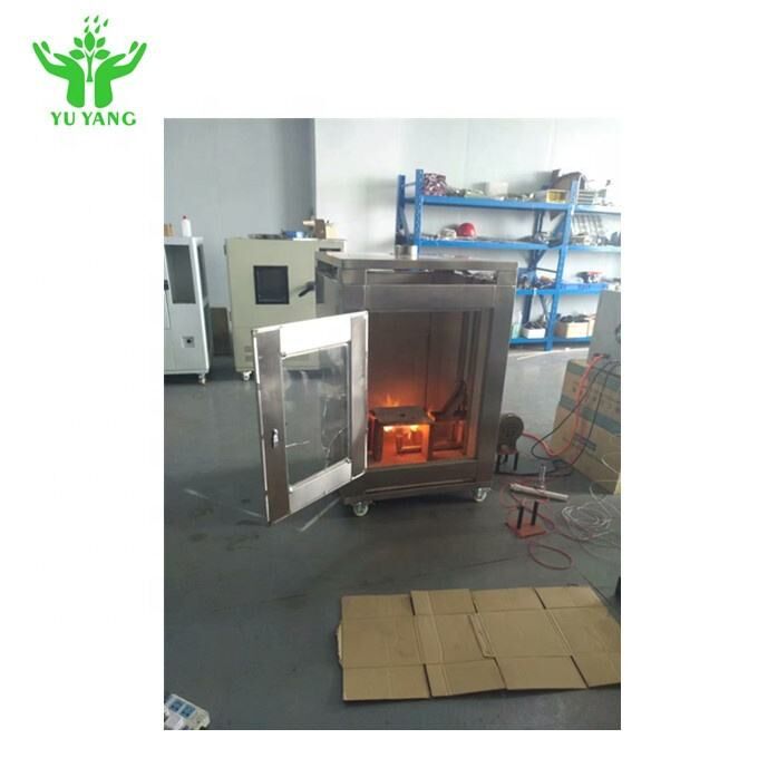 Equipo de prueba de recubrimiento ignífugo de acero inoxidable, conforme a ISO 834-1, con alarma de temperatura de 180°C-220°C ±2°C