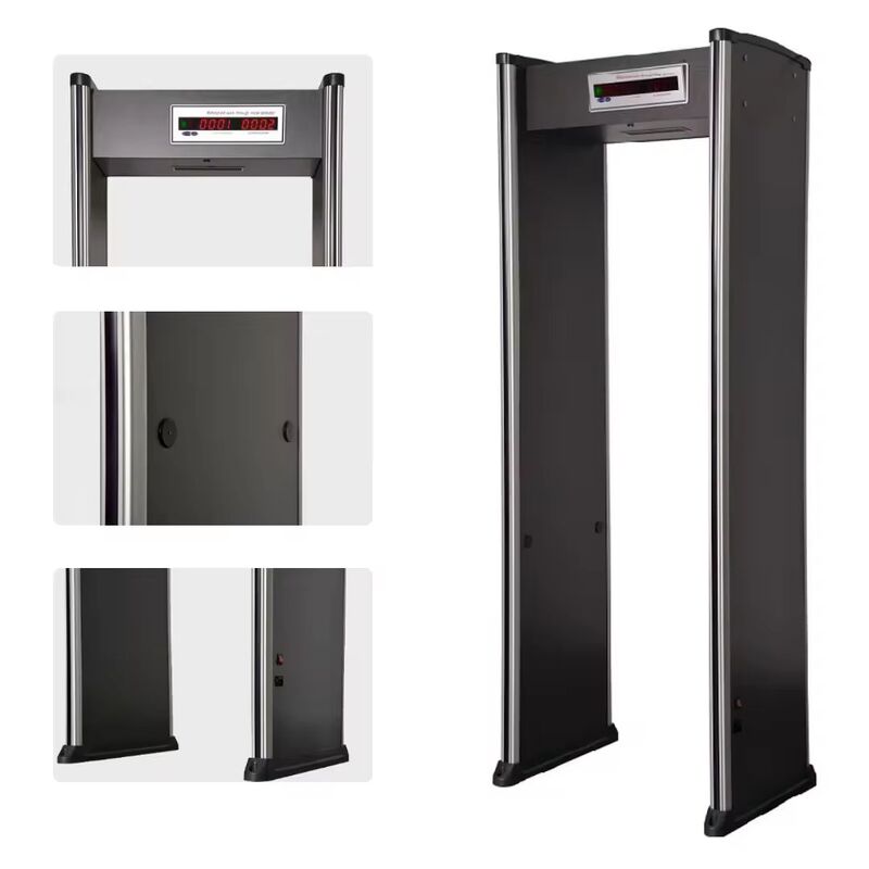 Paseo a través del detector de metales puerta de seguridad entrada puerta de detección de metales precio de fábrica