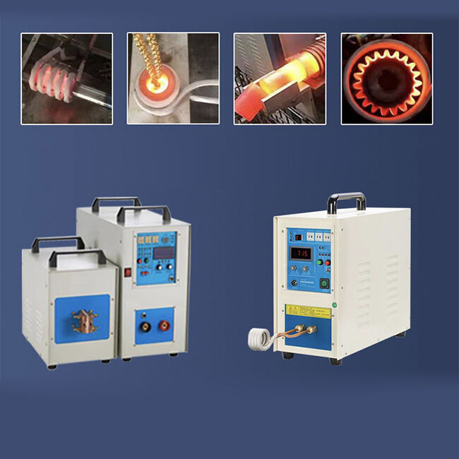 Máquina de calefacción por inducción de alta frecuencia de 15 kW Nuevo metal tubo de cobre alambre de soldadura plantas de fabricación de construcción motor motor