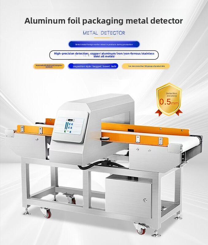 Máquina detectora de metales industrial automática para la industria alimentaria Sistema de detección de metales en cintas transportadoras