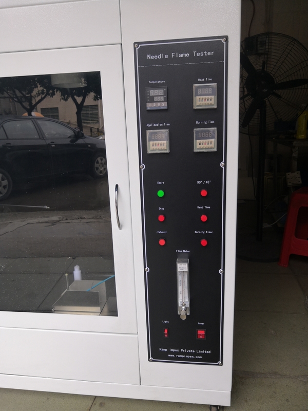 Cámara durable de la prueba de la inflamabilidad IEC60695-11-5, probador de la llama de la aguja para IEC60695-2-2