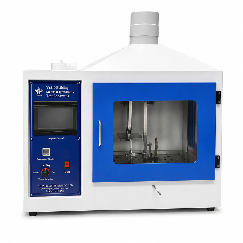 Equipo de prueba de ignitabilidad de materiales de construcción con fuente de llama única según ISO 11925-2 para prueba de retardancia de fuego