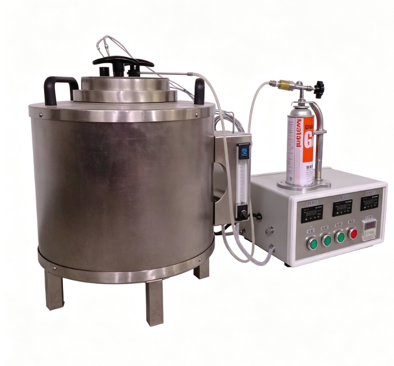 Aparato de ensayo de temperatura de encendido de plástico con marco de acero inoxidable, encendido electrónico y tubo de escape extraíble para horno de laboratorio