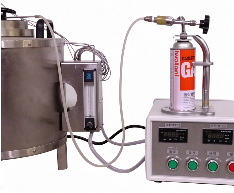 Aparato de ensayo de temperatura de encendido de plástico con marco de acero inoxidable, encendido electrónico y tubo de escape extraíble