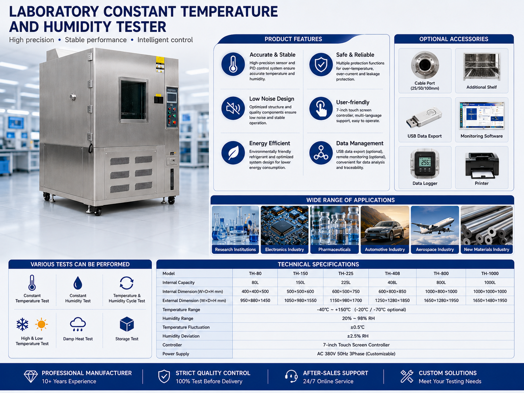 Equipo de laboratorio de ensayo de fiabilidad de la temperatura y la humedad para cámara de simulación climática programable