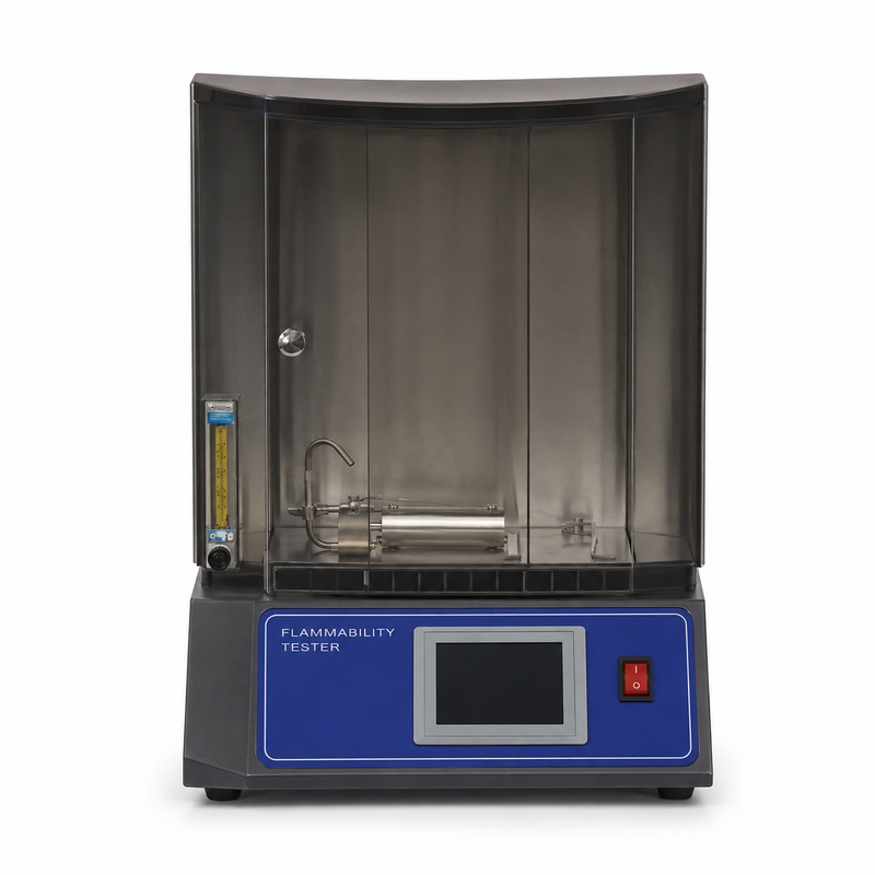 ASTM D4151 Probador de inflamabilidad de mantas de tejidos textiles Máquina de ensayo de propagación de la llama Equipo de evaluación de la seguridad de laboratorio
