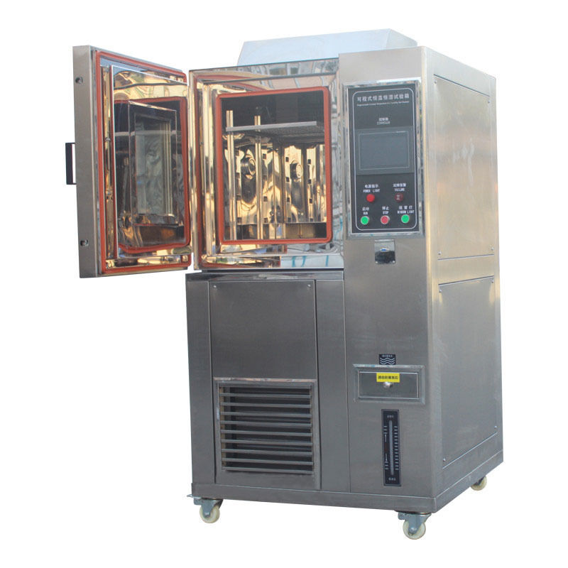 Rango de humedad RH de 20%~98% Cámara de prueba de humedad a temperatura constante con cámara interna de acero inoxidable SUS # 304 y pantalla táctil LCD