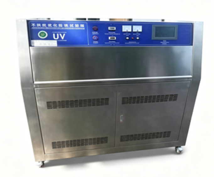 Cámara de ensayo ambiental de acero inoxidable 304 para el envejecimiento por intemperie del xenón con 500~1100w/m2 Radiación y precisión del controlador ±0,3°C