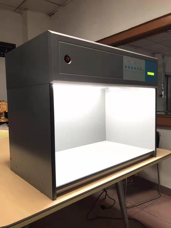 Caja de entonado de colores de la evaluación del color del gabinete de 6 fuentes de luz estándar