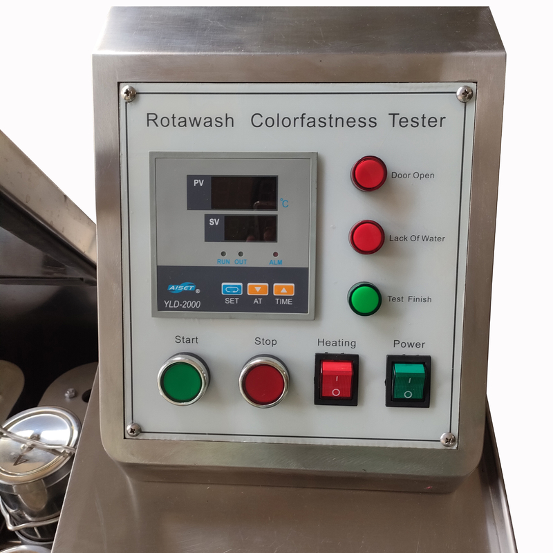 Color de Rotawash del probador de la firmeza del control de la pantalla táctil de AATCC que se lava