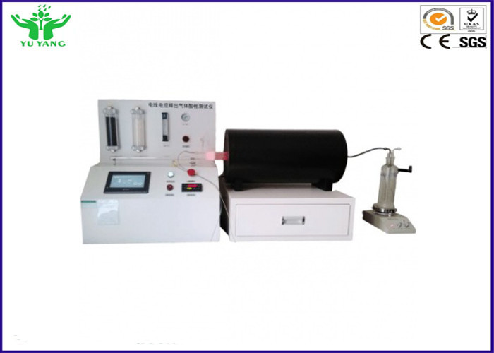 Estándar de la prueba del IEC 60754-1&amp;2 del equipo de prueba de corrosión del lanzamiento del gas ácido del halógeno