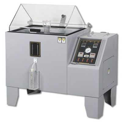 Cámara de prueba de corrosión por niebla salina electrónica de acero inoxidable para laboratorio con 220v, estándar ASTM, ciclo de trabajo continuo