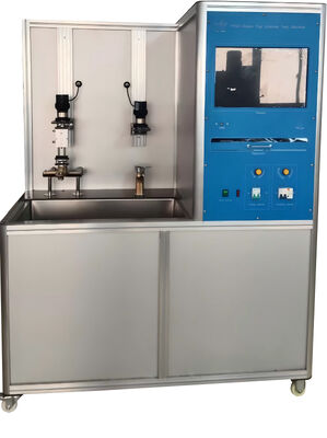 Probador de vida útil de interruptores de grifo profesional EN817, circulación de agua automática con calefacción, pruebas simultáneas de 2 estaciones para la evaluación de la durabilidad del grifo