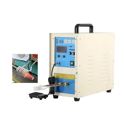 Calentador de inducción de alta frecuencia de 25KW, máquina de soldar de 380v para temple y recocido, bomba de metal, engranaje, motor, nuevo/usado