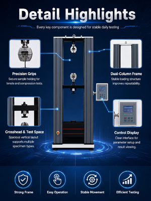 Máquina de ensayo electrónico de resistencia a la tracción con pantalla digital YY-WDS20