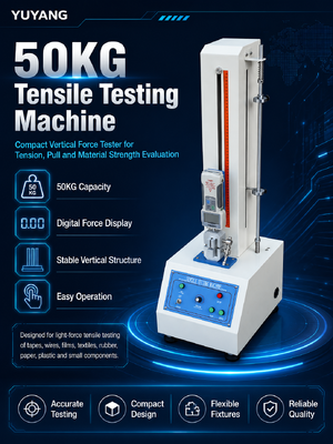 Máquina eléctrica de ensayo de tracción vertical de 50 kg